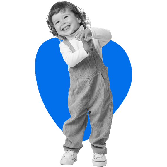 Blauwe peuter